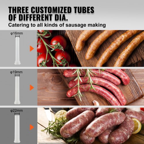 Sausage Stuffer 5LBS3L Capacity 304 Stainless Steel Vertical Sausage