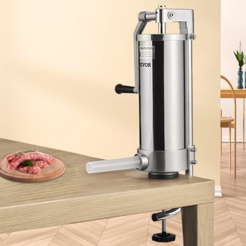 Sausage Stuffer 5LBS3L Capacity 304 Stainless Steel Vertical Sausage