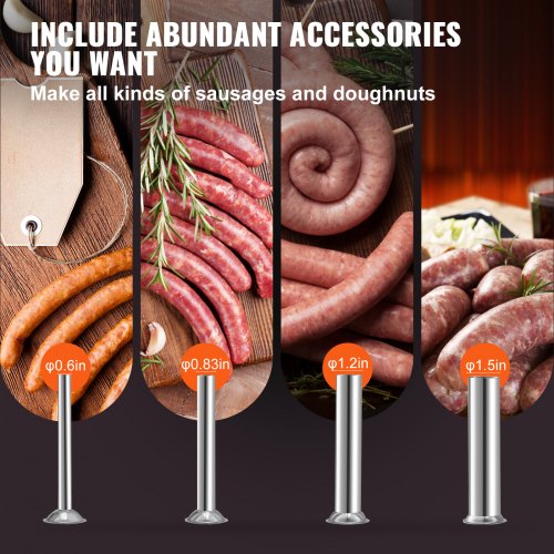 Manual Sausage Stuffer 8LBS5L Capacity Two Speed 304 Stainless Steel