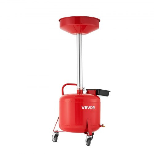 8 Gallon Waste Oil Drain Tank Industrial Fluid Drain Tank with Adjustable