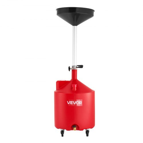 18 Gallon Waste Oil Drain Tank Industrial Fluid Drain Tank with Adjustable