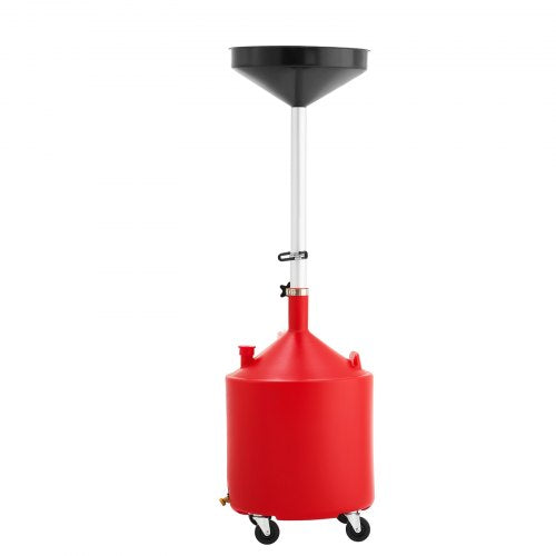 18 Gallon Waste Oil Drain Tank Industrial Fluid Drain Tank with Adjustable