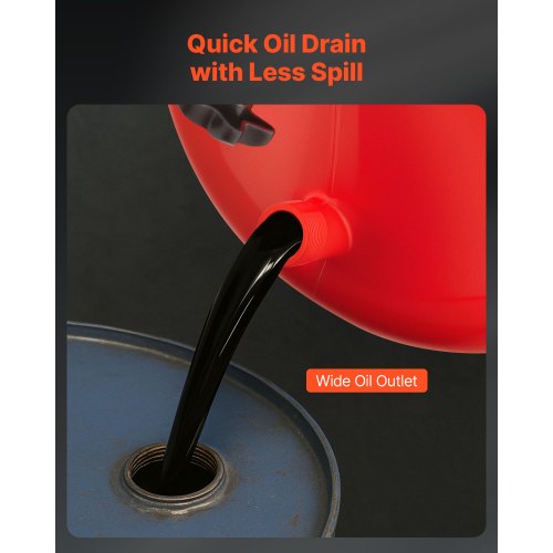 8 Gallon Waste Oil Drain Tank Industrial Fluid Drain Tank with Adjustable 1