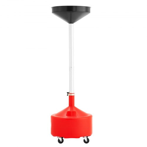 8 Gallon Waste Oil Drain Tank Industrial Fluid Drain Tank with Adjustable 1