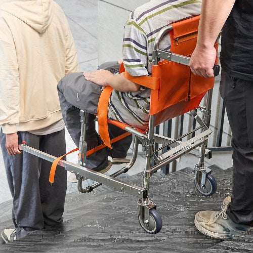 EMS Stair Chair 350 lbs Load Capacity Foldable Aluminum Emergency Stair
