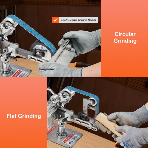 Belt Grinder Sander 30 x 1Inch Variable Speed Belt Polisher with VFD 550W