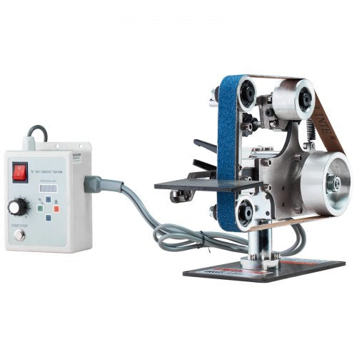 Belt Grinder Sander 30 x 1Inch Variable Speed Belt Polisher with VFD 550W