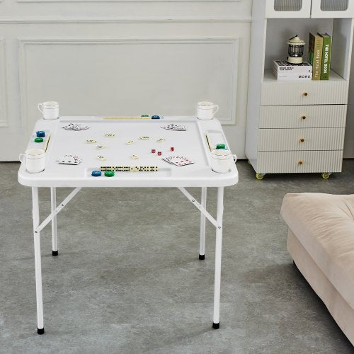 Mahjong Table 4 Player Folding Domino Table with WearResistant Green
