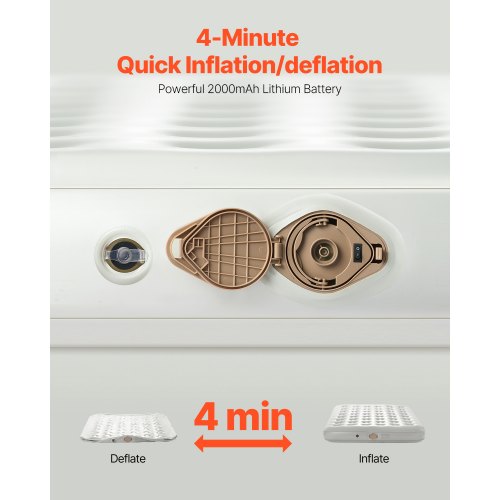 Air Mattress Twin with Frame 2 Person Inflatable Mattress with Pump