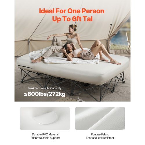 Air Mattress Twin with Frame 2 Person Inflatable Mattress with Pump