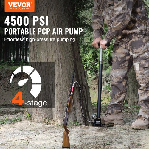 PCP Hand Pump 4 Stage 30Mpa 4500 PSI High Pressure PCP Air Rifile Filling