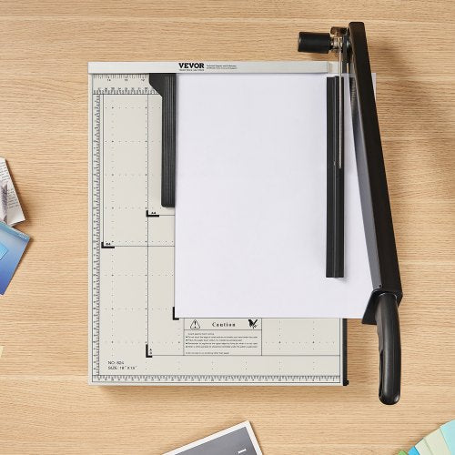 Paper Cutter Guillotine Trimmer 18 Cut Length 20 Sheets Capacity Heavy