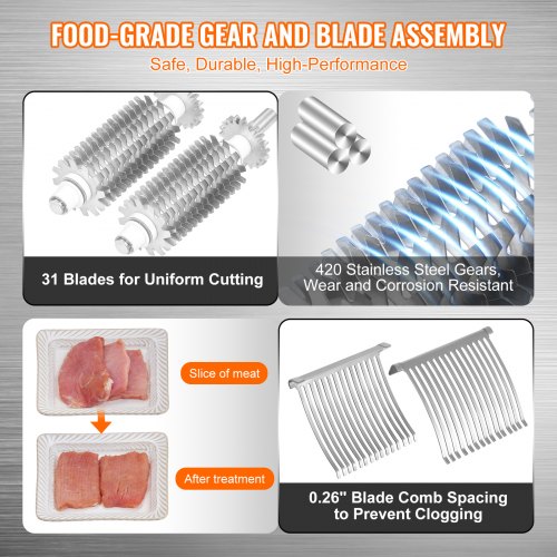 Commercial Meat Tenderizer Heavy Duty Stainless Steel Meat Tenderizer