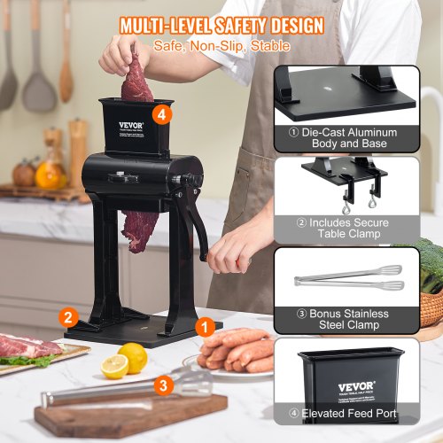 Commercial Meat Tenderizer Heavy Duty Stainless Steel Meat Tenderizer
