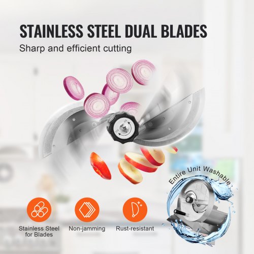 Manual Vegetable Fruit Slicer 005012mm Thickness Adjustable Commercial