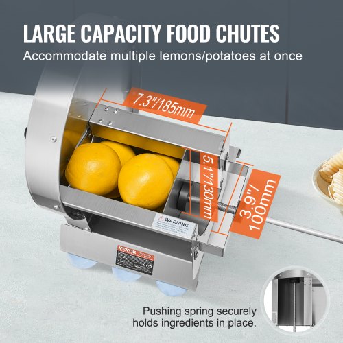 Manual Vegetable Fruit Slicer 005012mm Thickness Adjustable Commercial
