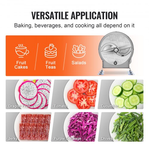 Manual Vegetable Fruit Slicer 005012mm Thickness Adjustable Commercial