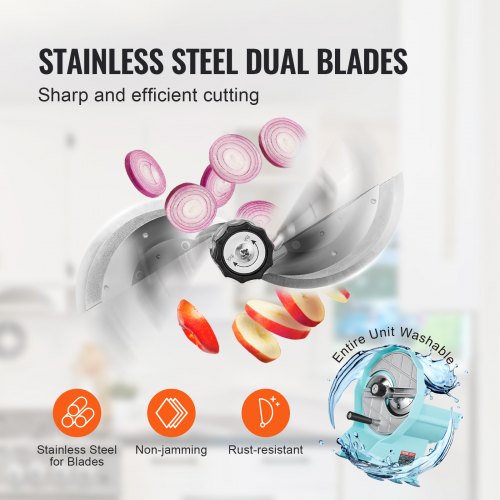 Manual Vegetable Fruit Slicer 005012mm Thickness Adjustable Commercial
