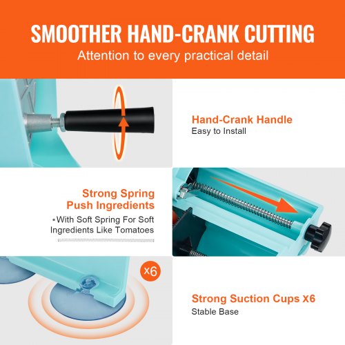 Manual Vegetable Fruit Slicer 005012mm Thickness Adjustable Commercial