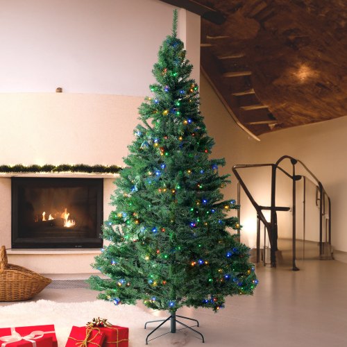 Christmas Tree 6.5ft Prelit Artificial Xmas Tree Full Holiday Decor Tree