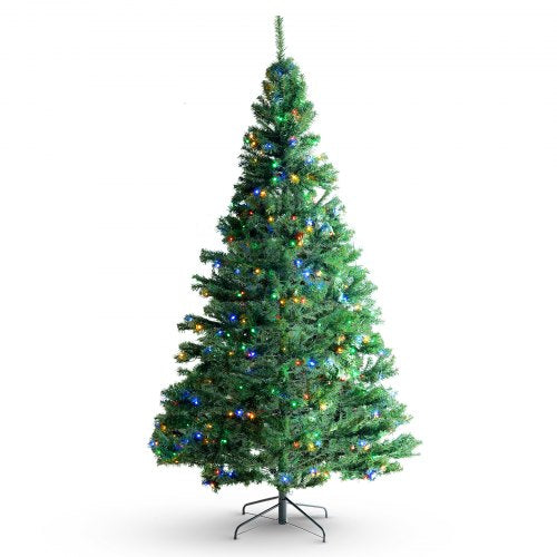 Christmas Tree 6.5ft Prelit Artificial Xmas Tree Full Holiday Decor Tree