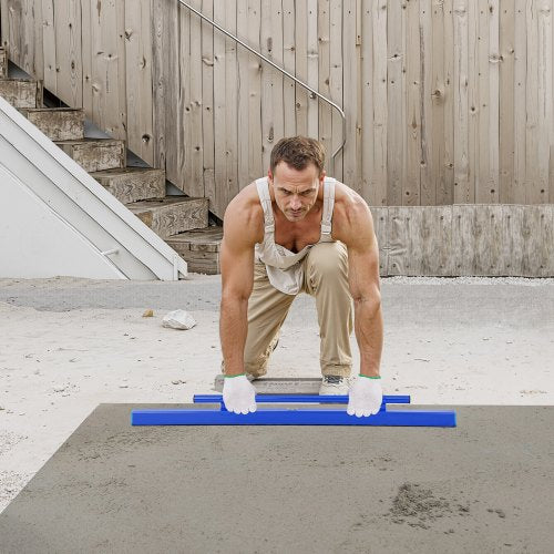 Concrete Screed 48 Inch Screed with Level Vial Easy Cleanup End Cap