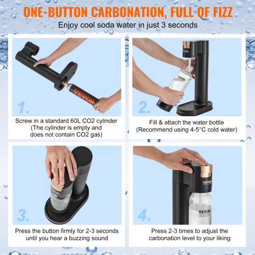 Sparkling Water Maker Soda Maker Machine for Home Carbonating Seltzer