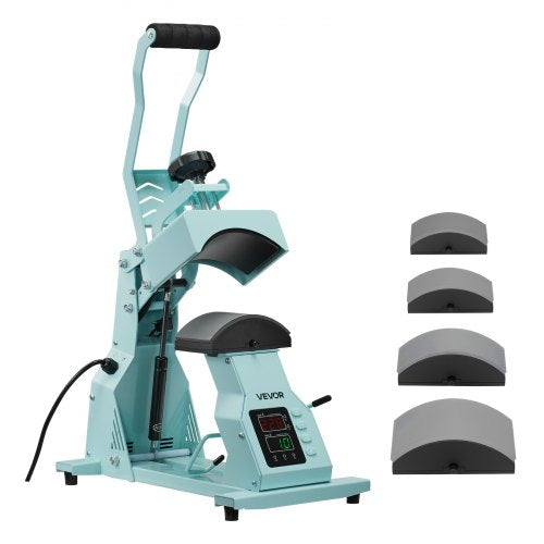 Hat Heat Press Machine with 4pcs Interchangeable Platens Precise 1