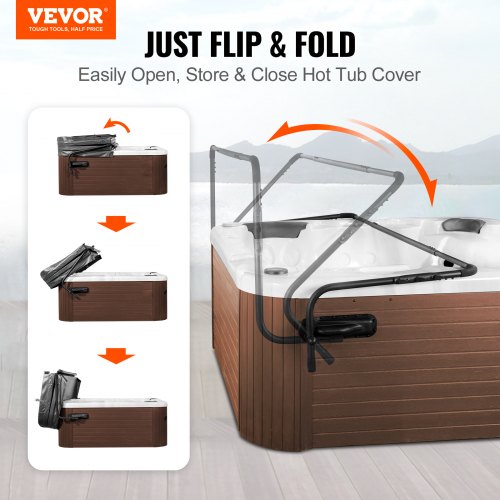 Hot Tub Cover Lift Spa Cover Lift Height 315 – 413 Width 69 – 1005