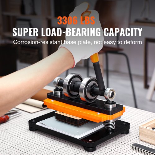 Leather Cutting Machine 71 x 3.9 in Embossing Plate Manual Die Cutter