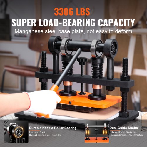Leather Cutting Machine 102 x 5.9 in Embossing Plate Manual Die Cutter