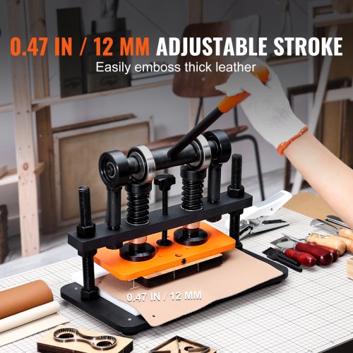 Leather Cutting Machine 102 x 4.7 in Embossing Plate Manual Die Cutter