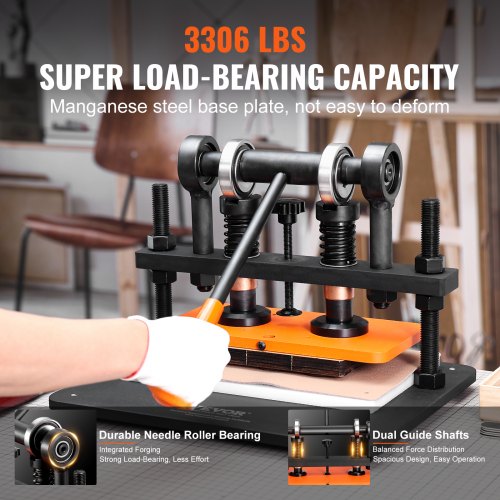 Leather Cutting Machine 11 x 5.5 in Embossing Plate Manual Die Cutter47