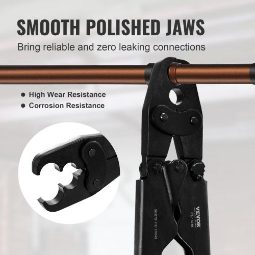 PEX Crimping Tool Dual Head Combo PEX Crimper Tool for 12 and 34 PEX