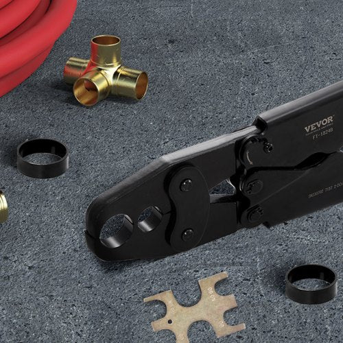 PEX Crimping Tool Dual Head Combo PEX Crimper Tool for 12 and 34 PEX
