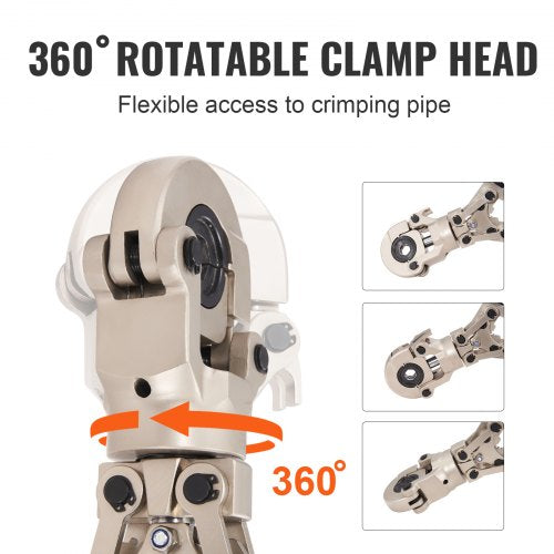 Copper Press Tool Tube Fittings Crimping Kit Pro Press Crimper with 12