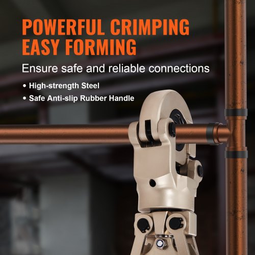 Copper Press Tool Tube Fittings Crimping Kit Pro Press Crimper with 12