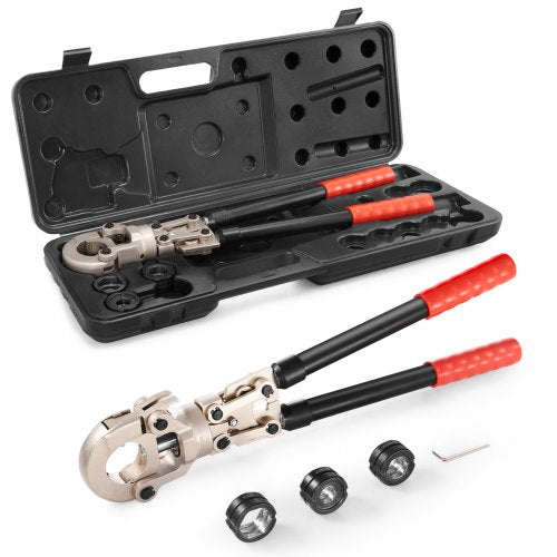 Copper Press Tool Tube Fittings Crimping Kit Pro Press Crimper with 12