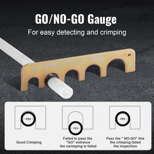 PEX Pipe Crimping Tool Kit Pro Press Crimper for 38 12 34 1 Crimp