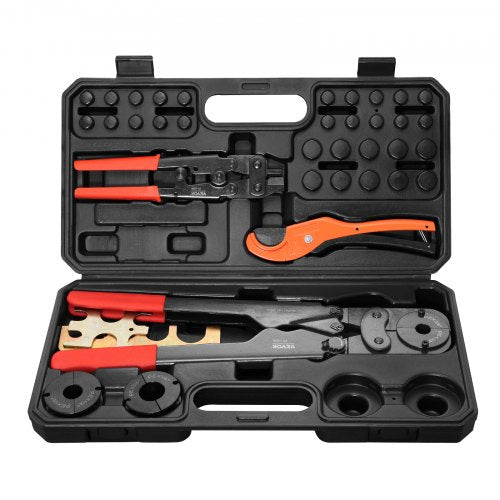 PEX Pipe Crimping Tool Kit Pro Press Crimper for 38 12 34 1 Crimp