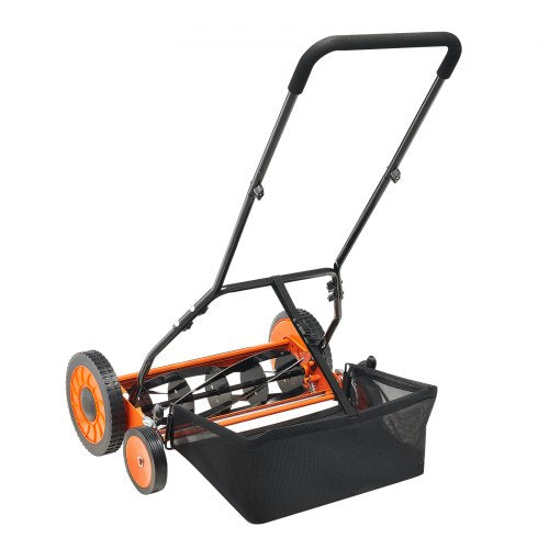Push Reel Lawn Mower 18 inch 5 Blades Manual Push Mower No Motor 137244
