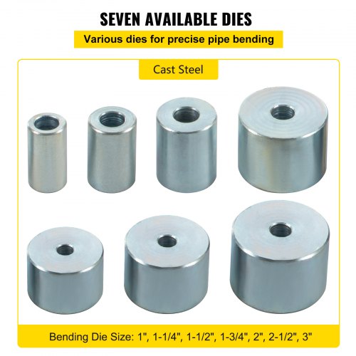 YP9 Manual Bench Top Compact Bender Pipe Bending Machine 7 Dies 13inch