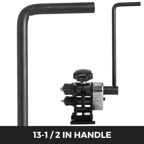 Manual Plate Steel Ring Bender 1312inch Single Pinch Portable Hand Crank