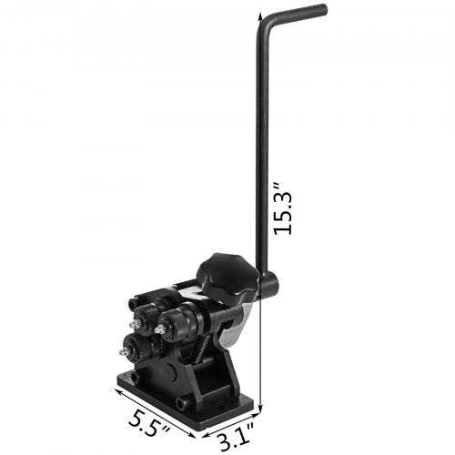 Manual Plate Steel Ring Bender 1312inch Single Pinch Portable Hand Crank