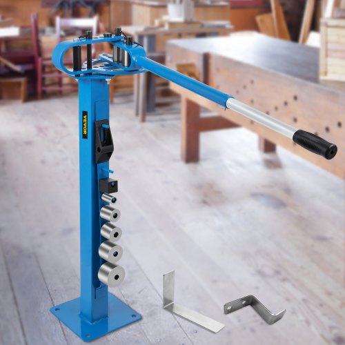 YP38 Metal Bender 13 Flat Bar Square Rod Bending 7 Dies w Floor Stand –