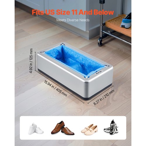 Shoe Cover Dispenser Automatic Shoe Covers Dispenser with 100 Pcs of NonSlip