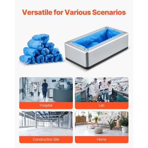 Shoe Cover Dispenser Automatic Shoe Covers Dispenser with 100 Pcs of NonSlip