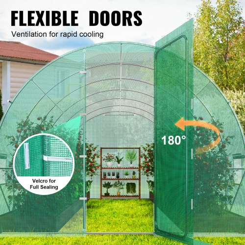 Walkin Tunnel Greenhouse 194x97x74 ft Hoop House Greenhouse Tunnel