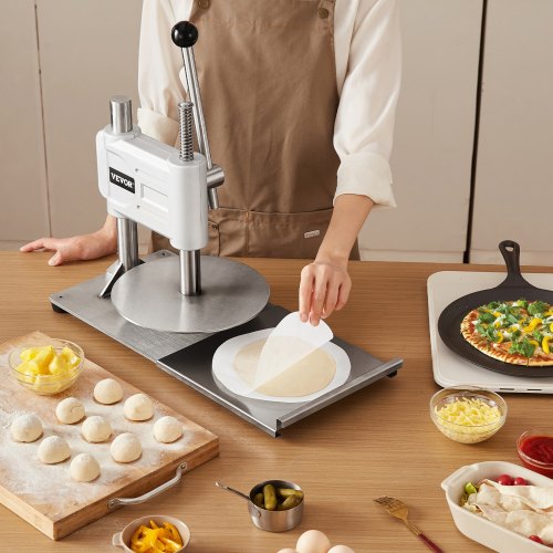 Manual Pizza Dough Press Machine 9.5 inch Pizza Pastry Press Plate
