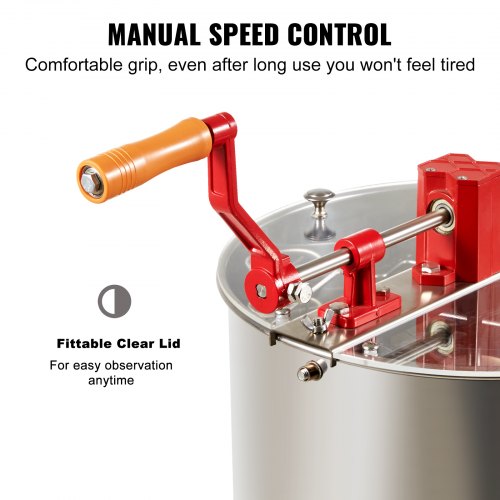 Manual Honey Extractor 24 Frames Honey Spinner Extractor Stainless Steel